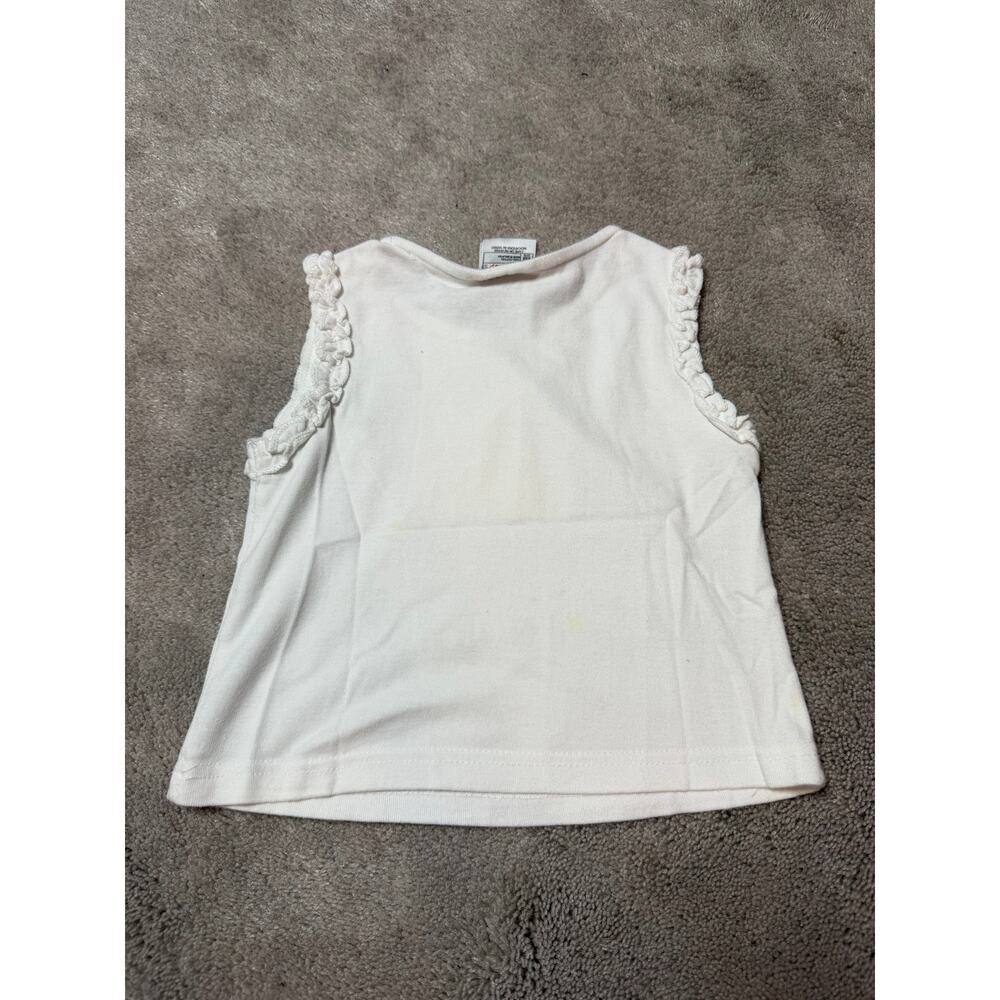 Vintage Disney Princess XXS 2/3 White Cinderella Tank Top Stained - Picture 9 of 11